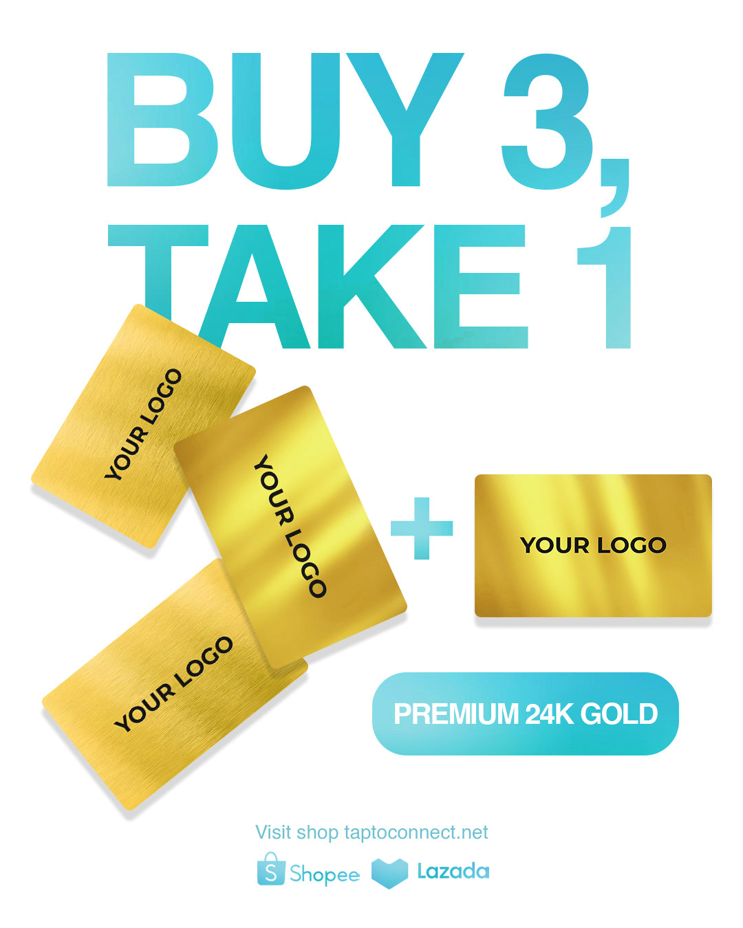 Premium 24k Gold TTC Card (Buy 3 Get 1)